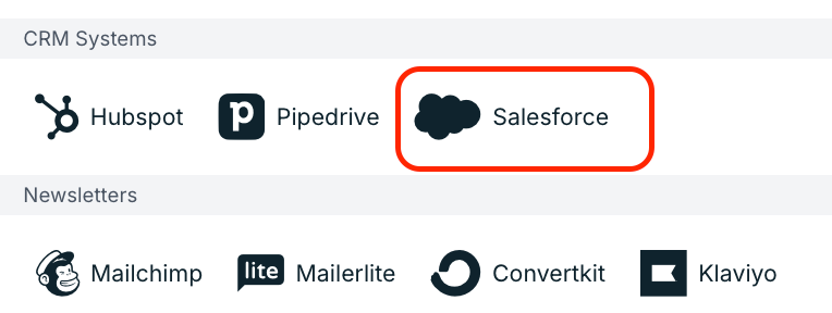 Add salesforce integration