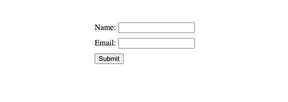 Basic HTML Form