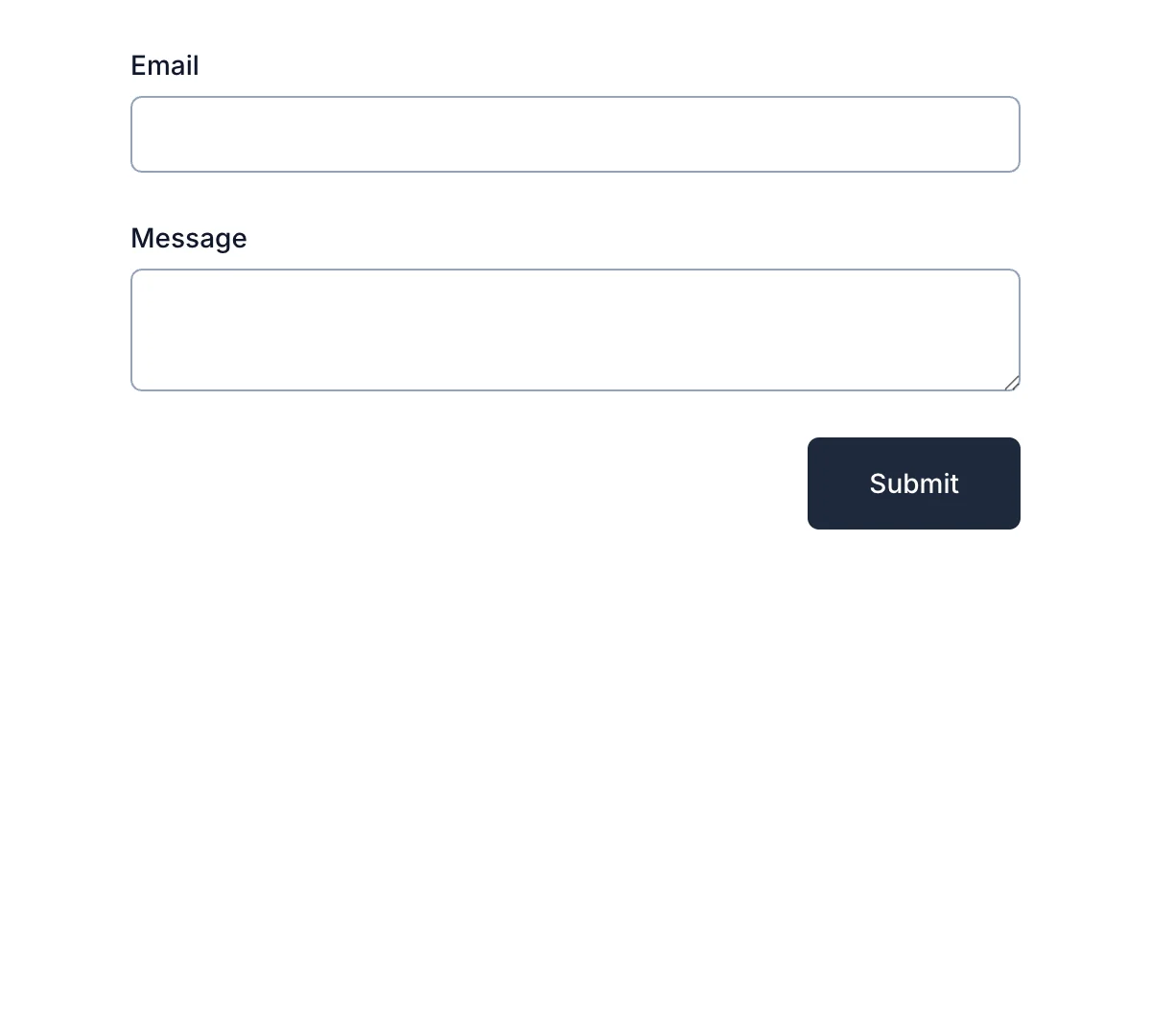 Preview of Simple Contact Form